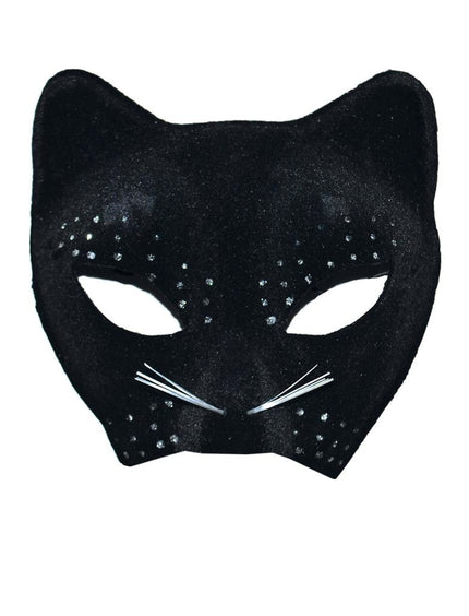 Funny Fashion Zwarte kat masker
