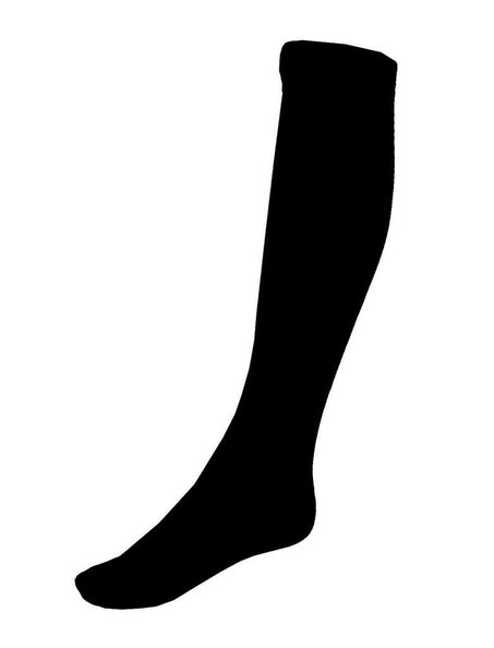 Funny Fashion Zwarte kniekousen 60cm