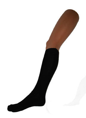 Funny Fashion Zwarte kniekousen 60cm
