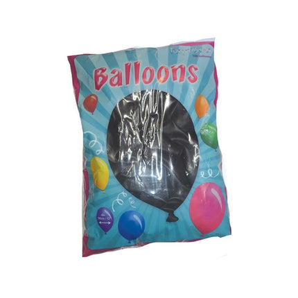 Funny Fashion Zwarte latex ballonnen 100st.