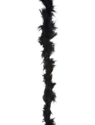 Funny Fashion Zwarte marabou boa 2mtr