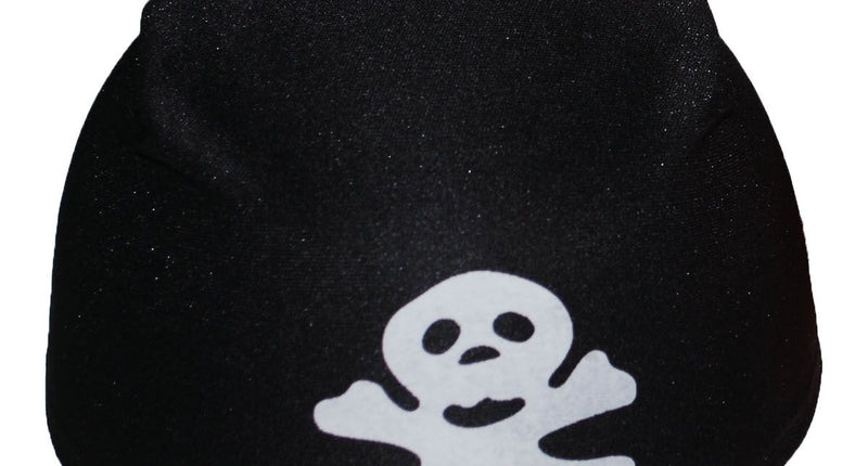 Funny Fashion Zwarte piratenhoed Jeff met opdruk