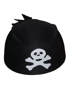 Funny Fashion Zwarte piratenhoed Jeff met opdruk