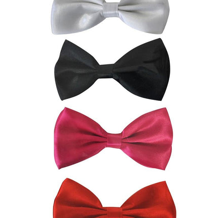 Funny Fashion Zwarte satijnen strik