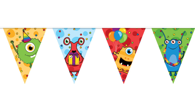 Haza Witbaard Vlaggenlijn Monster Party 10 meter