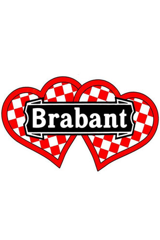 PartyXplosion Applicatie Brabant dubbel bont witte tekst