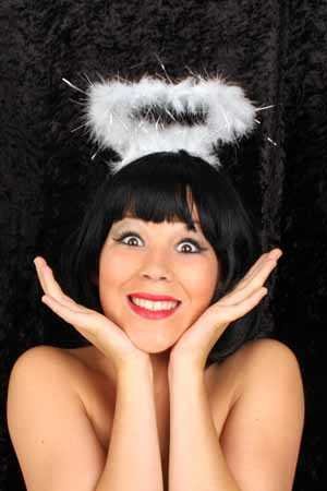 PartyXplosion Aureool engel lurex zilver