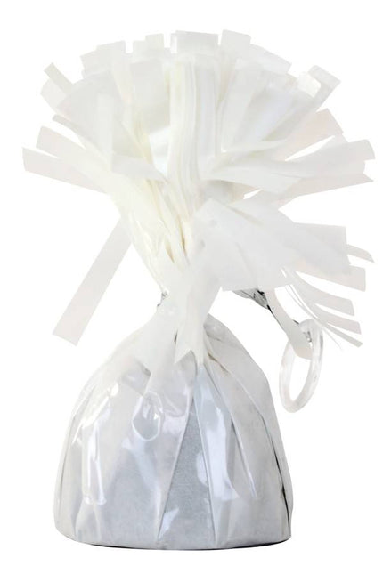 PartyXplosion Ballongewichtje wit 140 gram Ø6cm
