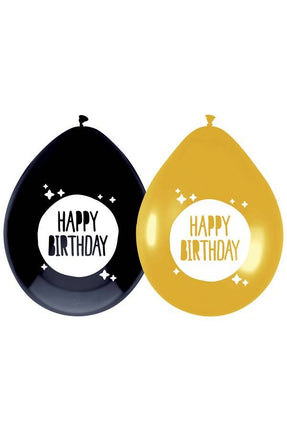 PartyXplosion Ballonnen Happy Birthday 6 stuks