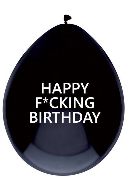 PartyXplosion Ballonnen  HAPPY F*CKING BIRTHDAY