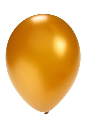 PartyXplosion Ballonnen metallic goud 5 inch  100 stuks
