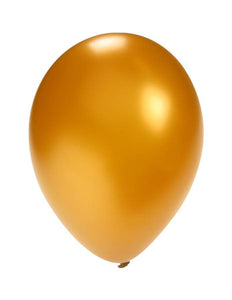PartyXplosion Ballonnen metallic goud 5 inch  100 stuks