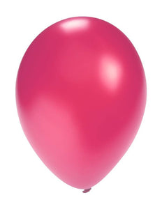 PartyXplosion Ballonnen metallic roze/fuchsia 5 inch  100 stuks
