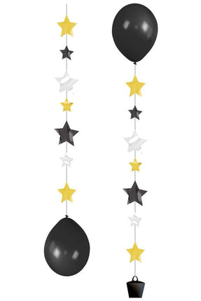 PartyXplosion Ballonnen slinger met sterren 1mtr
