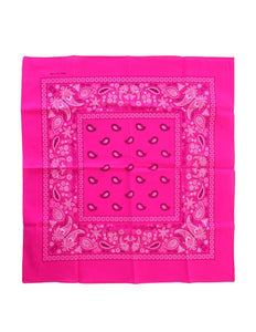 PartyXplosion Bandana fluor roze 53 x 53 cm.