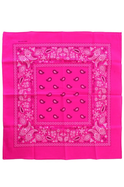 PartyXplosion Bandana fluor roze 53 x 53 cm.