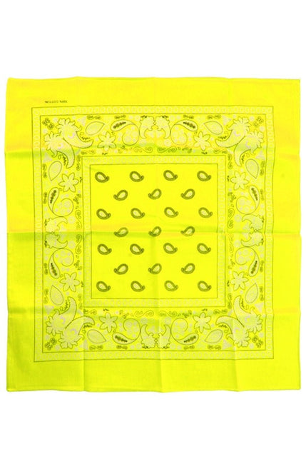 PartyXplosion Bandana neon geel  53 x 53 cm