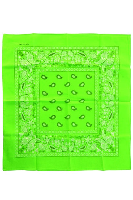 PartyXplosion Bandana neon groen 53 x 53 cm