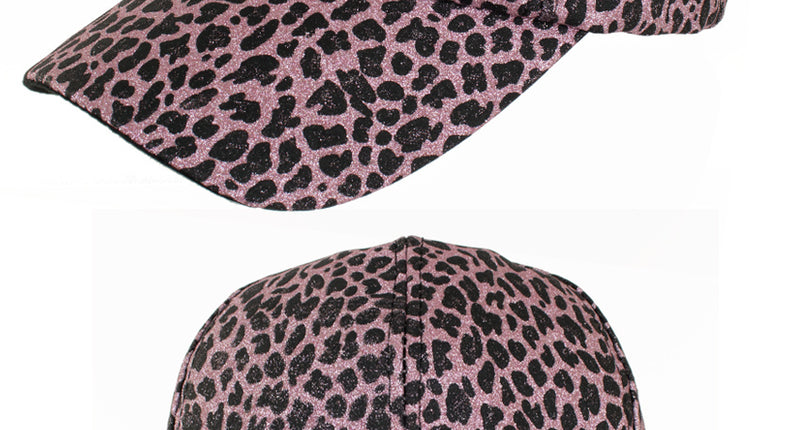 PartyXplosion Baseballcap met panterprint in licht roze