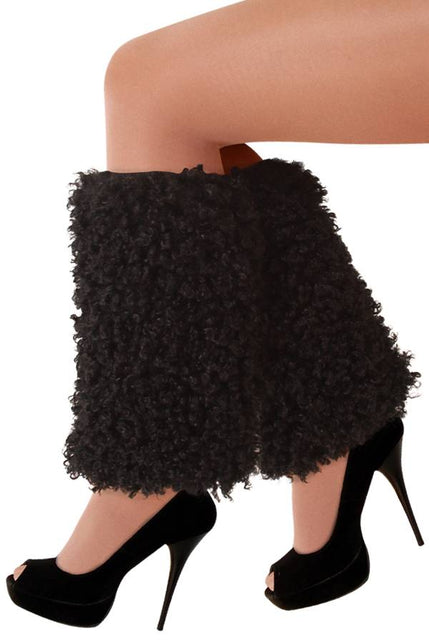PartyXplosion Beenwarmers Curly zwart