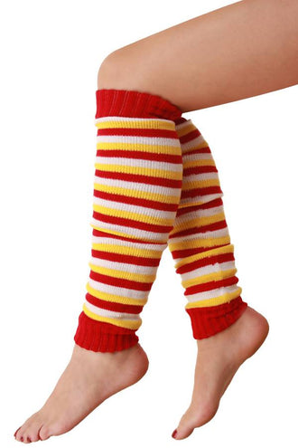 PartyXplosion Beenwarmers rood/wit/geel kids