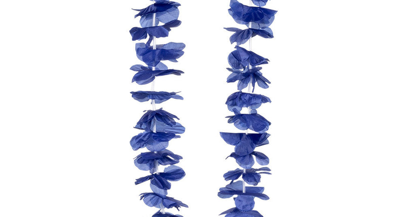 PartyXplosion Blauwe hawaii krans slinger