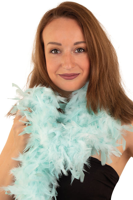 PartyXplosion Boa pastel blauw 180 cm. 50 gr.