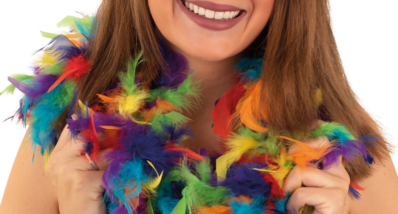 PartyXplosion Boa regenboog 180 cm. 50 gr.