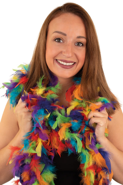 PartyXplosion Boa regenboog 180 cm. 50 gr.