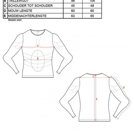 PartyXplosion Body builder shirt heren