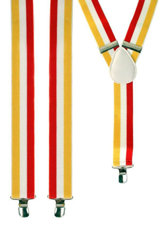 PartyXplosion Bretel rood/wit/geel