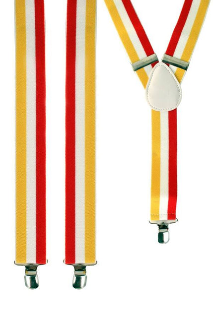 PartyXplosion Bretel rood/wit/geel