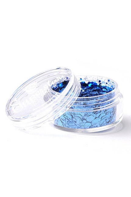 PartyXplosion Chunky Glitters glimmend blauw 8 ml Superstar