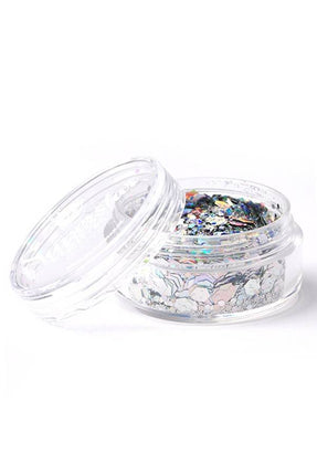 PartyXplosion Chunky Glitters laser zilver 8 ml Superstar