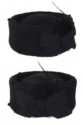 PartyXplosion Dameshoed wolvilt zwart hoog model