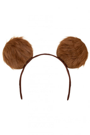 PartyXplosion Diadeem grote pluche oren bruin