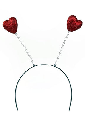 PartyXplosion Diadeem met rode hartjes