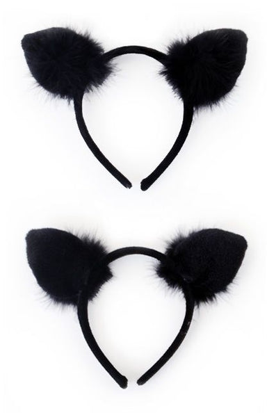 PartyXplosion Diadeem oren kat  zwart