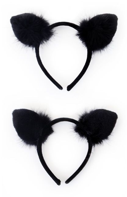 PartyXplosion Diadeem oren kat  zwart