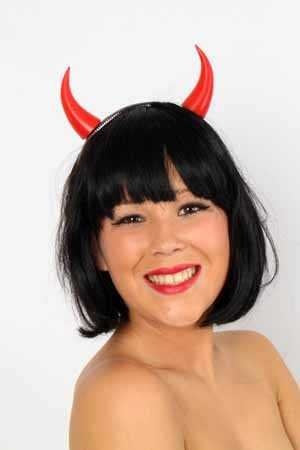 PartyXplosion Duivel hoorntje op haarband