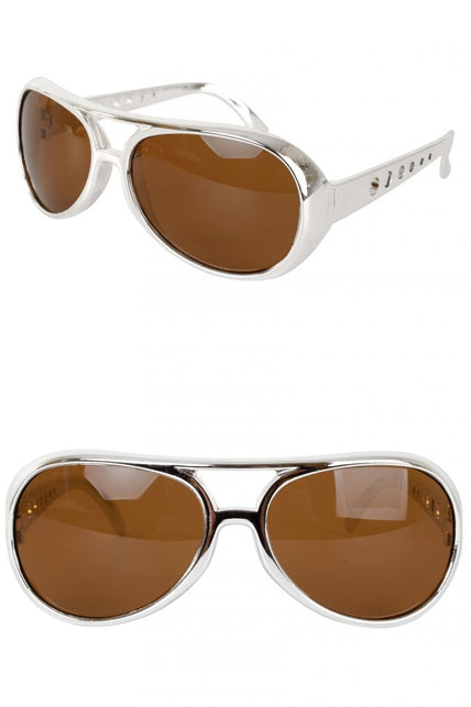 PartyXplosion Elvis bril in zilver