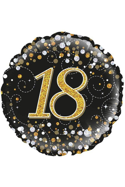 PartyXplosion Folie ballon Sparkling 18 jaar 45.7cm