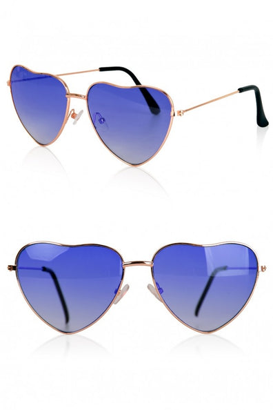 PartyXplosion Hartjes bril blauw