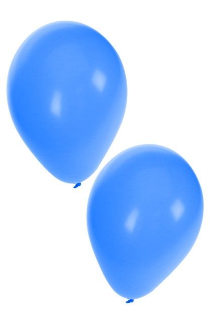 PartyXplosion Helium ballonnen 50 x blauw nr 10