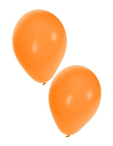 PartyXplosion Helium ballonnen 50 x oranje nr 10