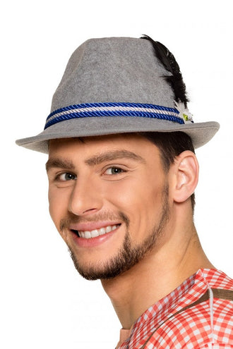 PartyXplosion Hoed Bierfeest grijs