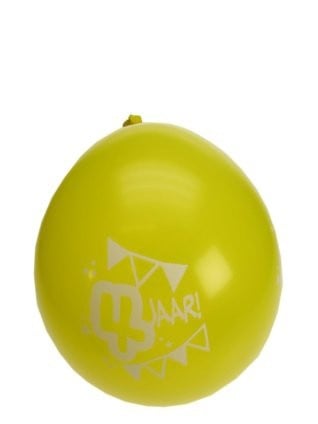 PartyXplosion Leeftijd ballonnen 4 jaar
