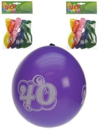 PartyXplosion Leeftijd ballonnen 40 jaar