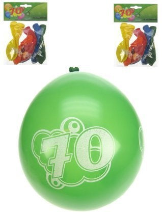 PartyXplosion Leeftijd ballonnen 70 jaar