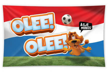 PartyXplosion Loeki Gevelvlag rood wit blauw